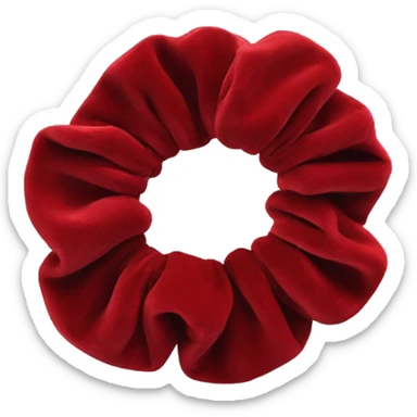 Red velvet scrunchie  sticker