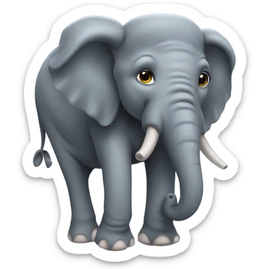 Elephant fart sticker