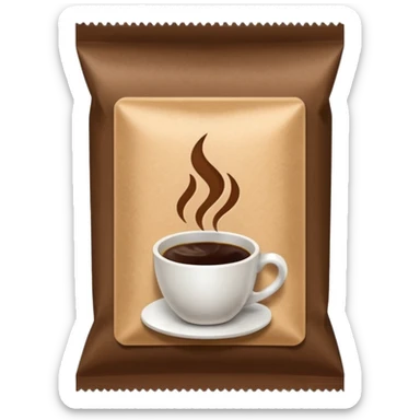 coffee packet sticker