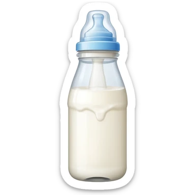 feeding bottle milk inside  sticker