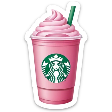 Starbucks pink sticker