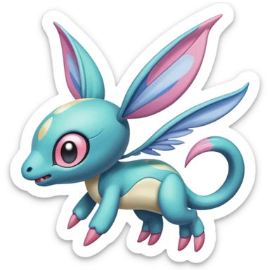 Meloetta-Trico-Cresselia-Palkia-Stitch-Fakémon-creature-hybrid sticker