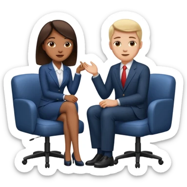 interview style sticker