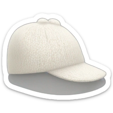 white wool cap piece of clothing sticker