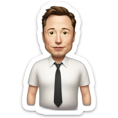 Pregnant Elon Musk sticker
