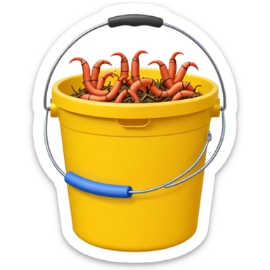 bait bucket fishing sticker