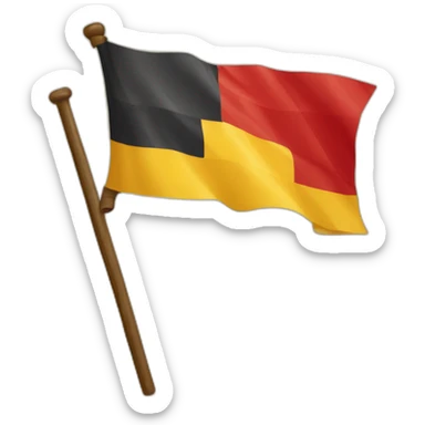 Drapeau de l’Allemagne dans un style du moyen age sticker