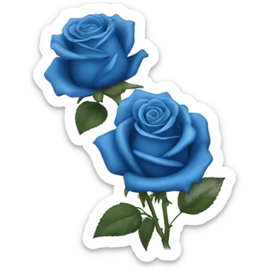 49 blue roses sticker