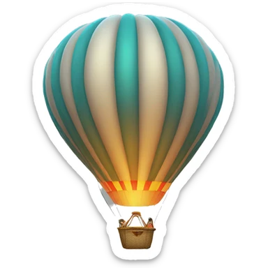 hot-air balloon sticker