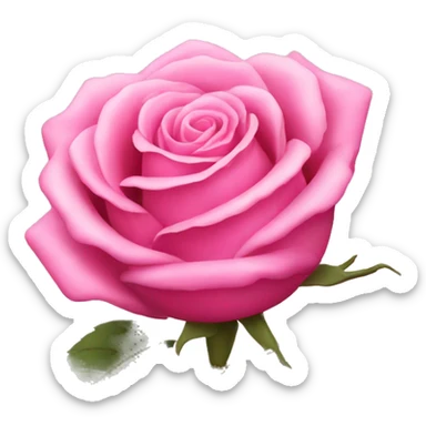 Pink rose  sticker