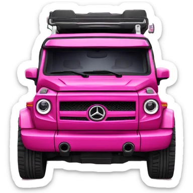 hot pink G wagon  sticker