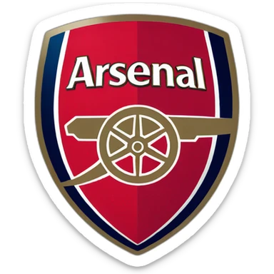 arsenal logo sticker