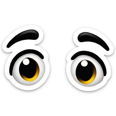 Poop emoji eyebrows slightly downwards smile one side curled up sticker