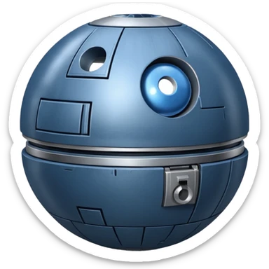 deathstar blueberry fruit berry machine sticker