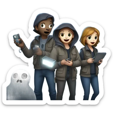 ghost hunting  sticker