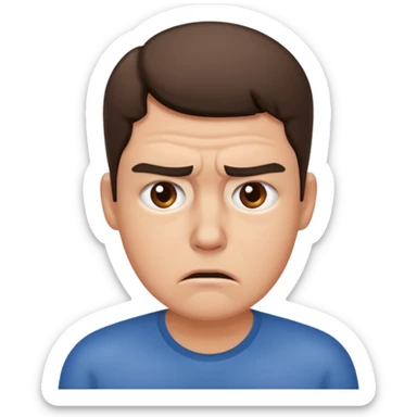 stressed person sticker