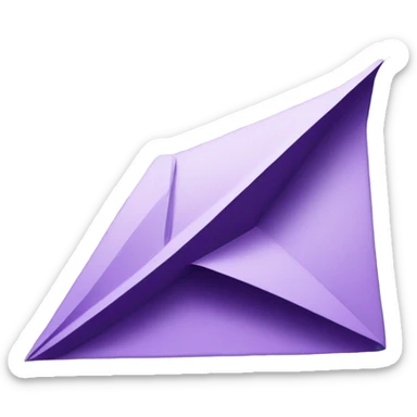 paper plane like telegram icon but in purple colors and with the dollar pattern on paper sticker