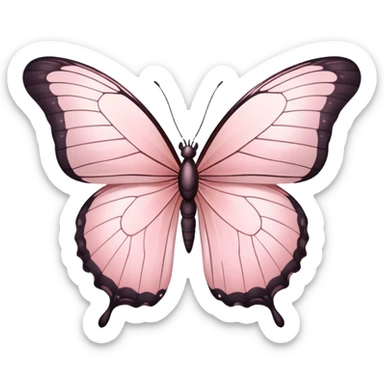 Light pink butterfly sticker