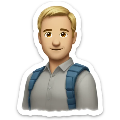 такса с хозяином  sticker