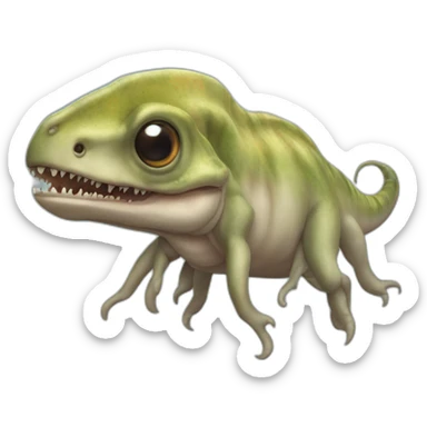 tyrannosaurus rex squid sticker