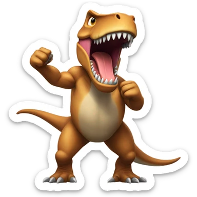 Trex flexing sticker