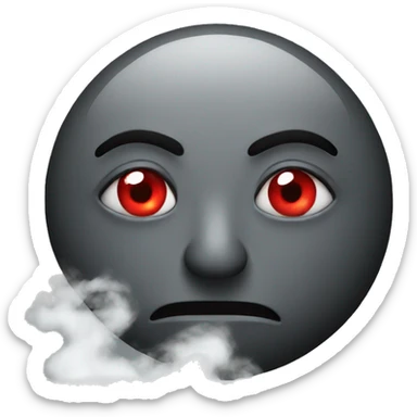 Red eyes smoke  sticker