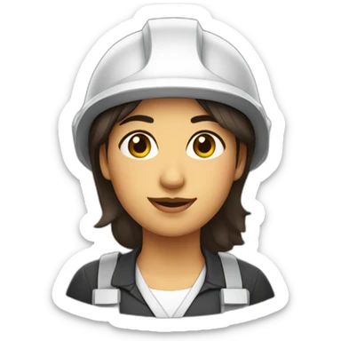 Chica ingeniera de montes sticker