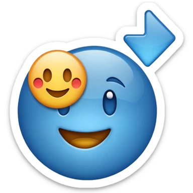 Checkmark blue sticker