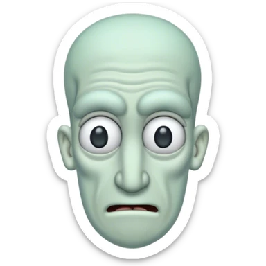 squidward sigma  sticker
