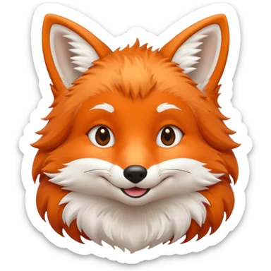 cute fox 顏文字 sticker