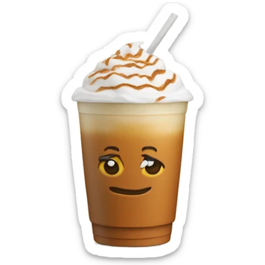 iced Pumpkin spice latte sticker