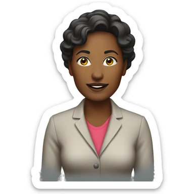 a woman coach in her 30s sticker