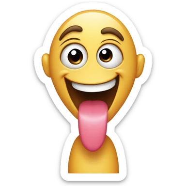 a emoji with heart eyes and tongue out sticker