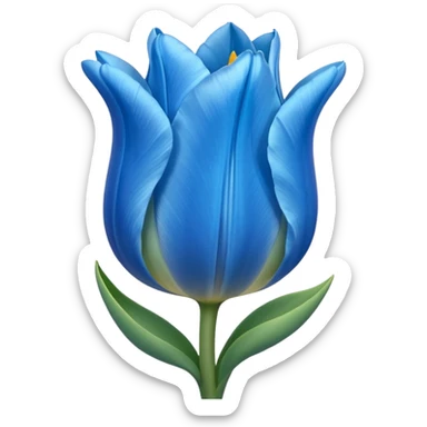 Un tulipán azul pastel sticker