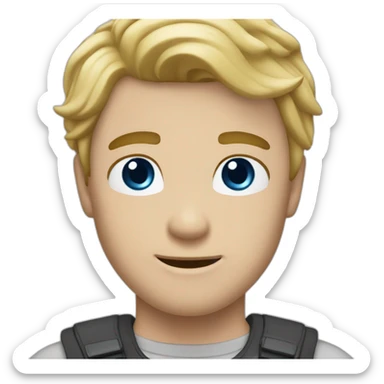 White guys whit blond hair like di caprio et blue eyes sticker