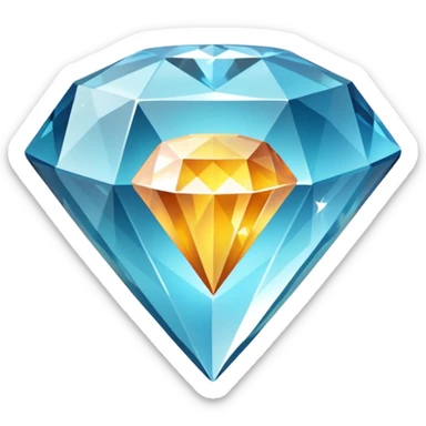 diamond video play button sticker