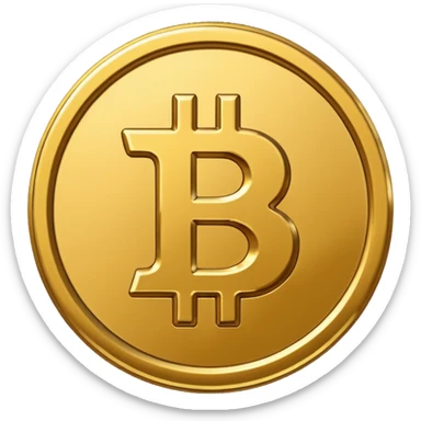 Bitcoin coin emoji smaller to fit WhatsApp  sticker