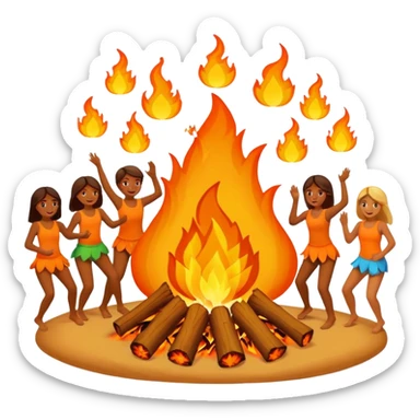 create an emoji which describe the lohri festivle sticker
