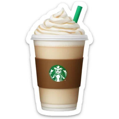 Aesthetic Starbucks latte sticker