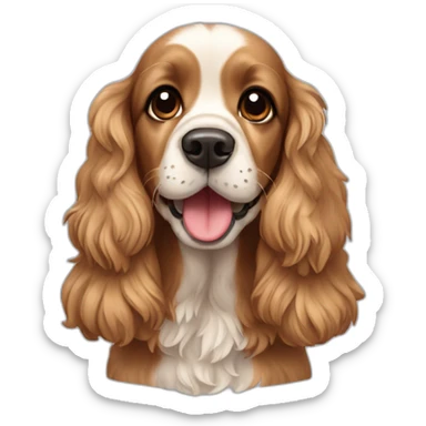 cute cocker spaniel  sticker