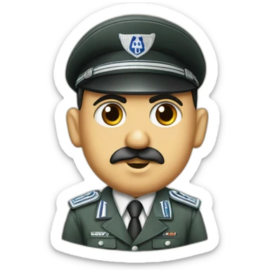 Hitler qui tien le drapeau de Israël sticker