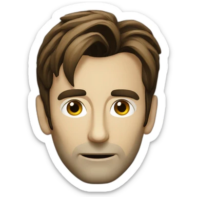 david tennant in doctor who sticker