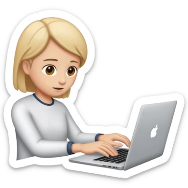 closing a laptop after a video meeting sticker