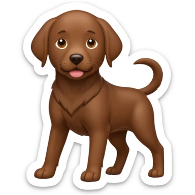 Please make a brown lab one sticker