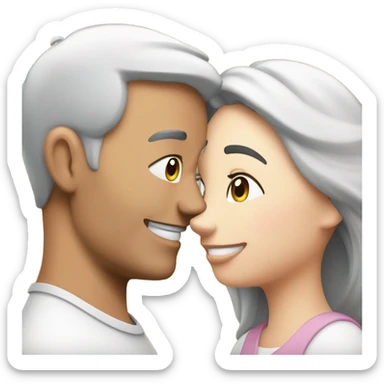 Romantic husband and wife  sticker