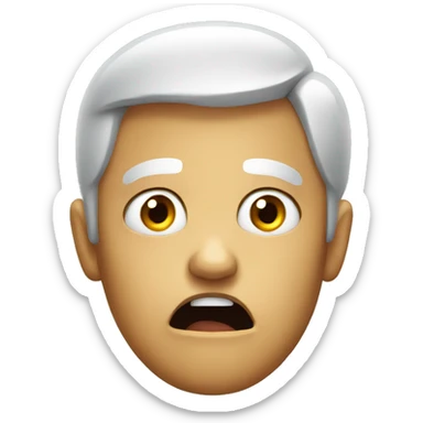 fearful emoji sticker