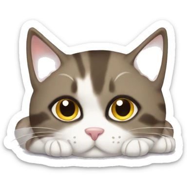 cat loafing sticker