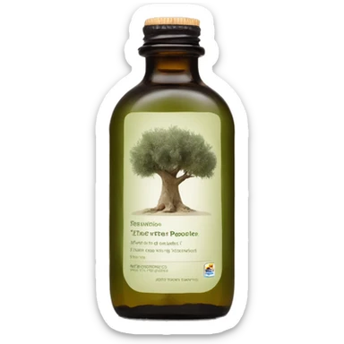 the olive tree people solution bottle with label sticker