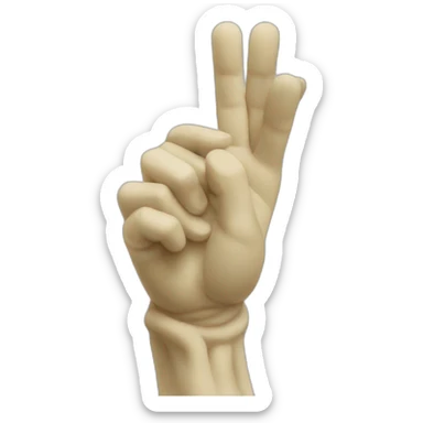 italian statue doing pinched fingers sticker