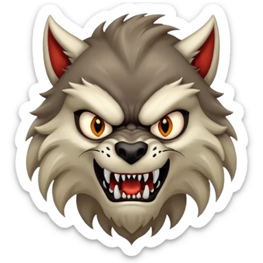Werewolf mixed with a monster  sticker